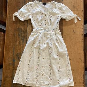 White floral Roolee Dress